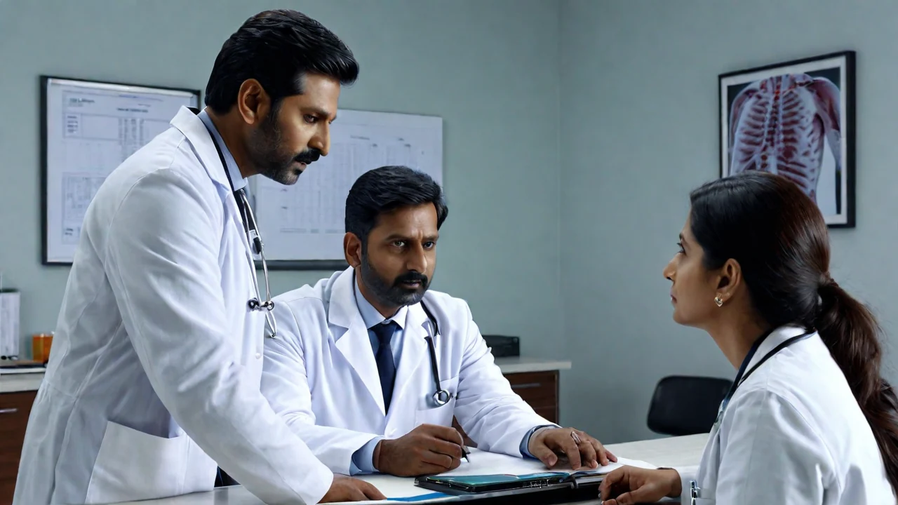 Dr. Srinivas in liver disease consultation