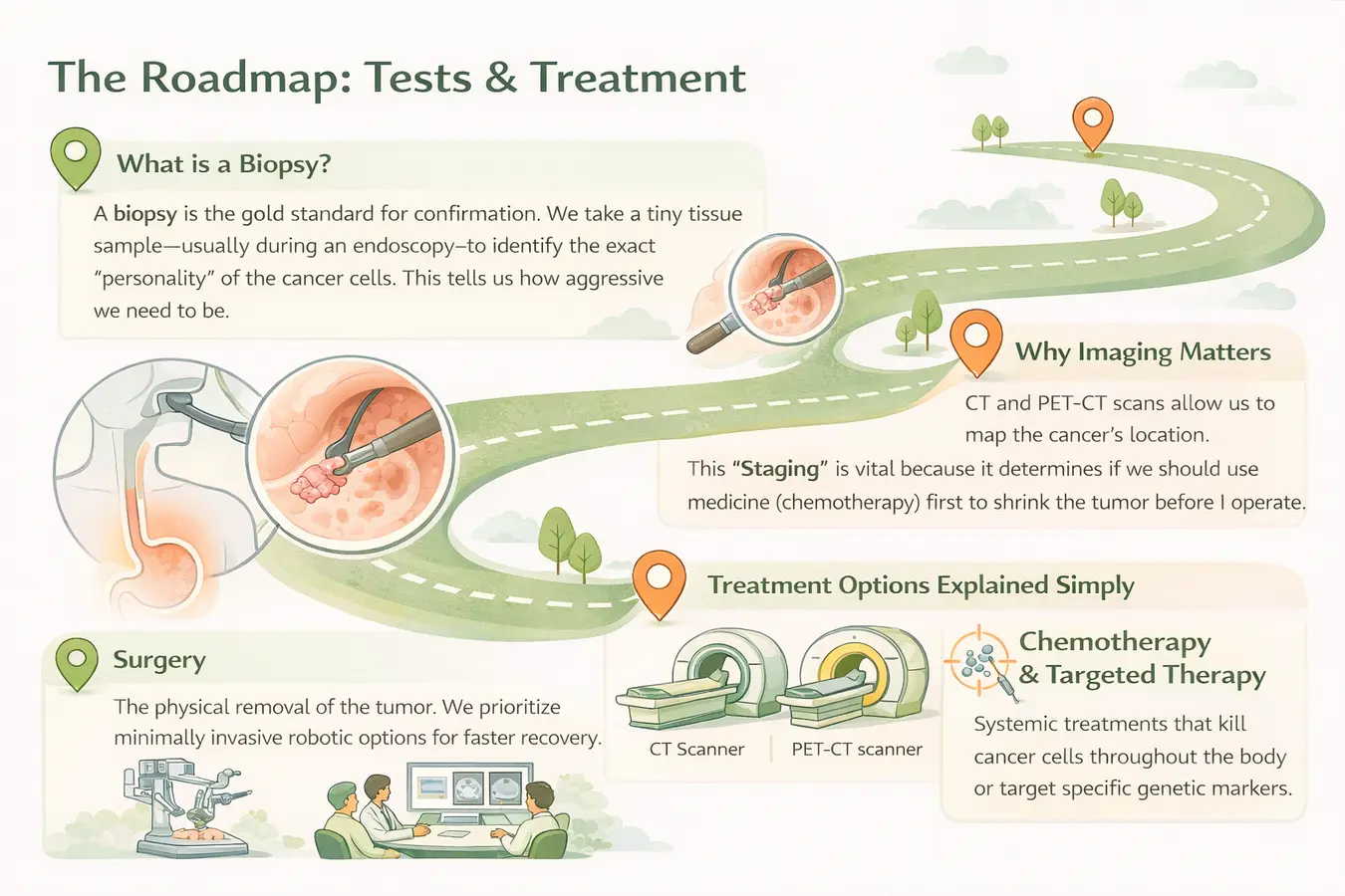 GI Oncology Treatment Pathway Flowchart